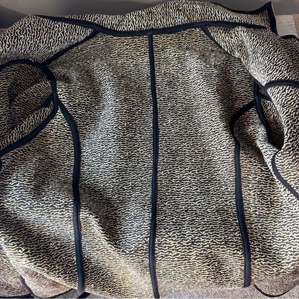 PARSLEY & SAGE Two Toned Velvety Jacquard Textured Blazer Jacket Size Medium - Picture 10 of 13